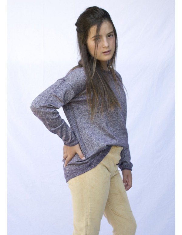 pantalon campana pana rasada mostaza