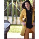 Pantalón Midi Punto Mostaza