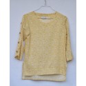 Blusa Teen Cebra Mostaza