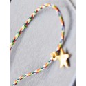 Pulsera multicolor estrella