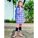 Vestido tartan azul