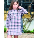 Vestido tartan rosa