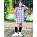 Vestido tartan rosa