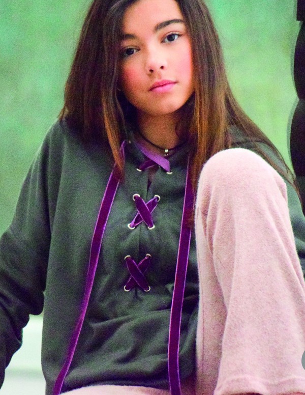 Pantalón campana liso rosa