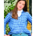 Blusa country azul