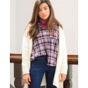 Blusa tartan azul