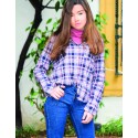 Blusa tartan azul