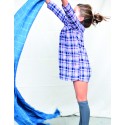 Vestido tartan azul