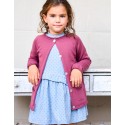 Vestido country flores azul
