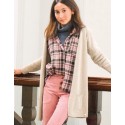 Pantalón campana pana rosa