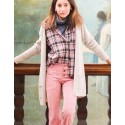 Pantalón campana pana rosa