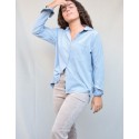 Pantalón campana pana beige