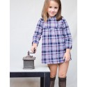 Vestido tartan azul