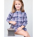Vestido tartan azul