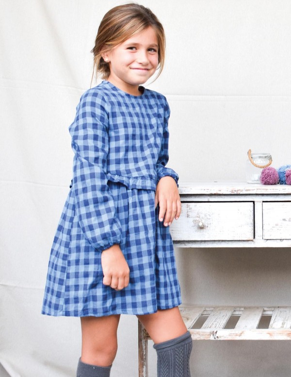 Vestido country azul 2