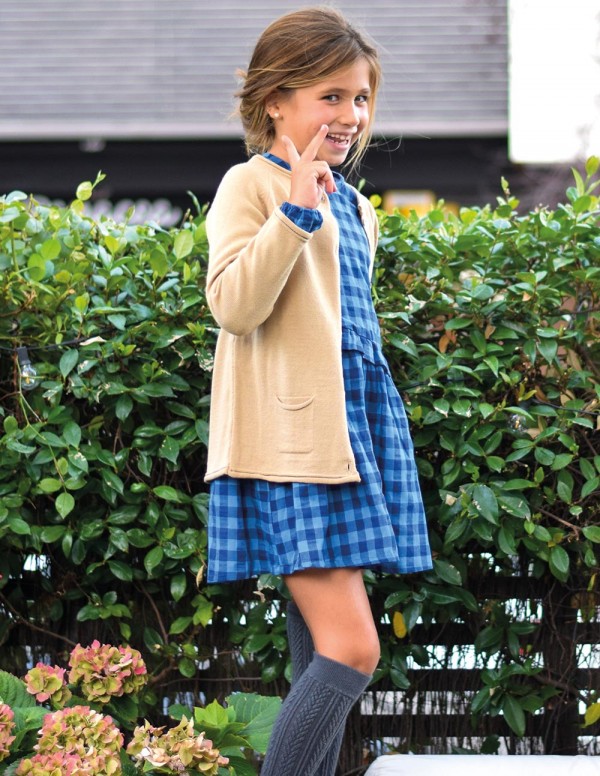 Vestido country azul