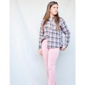 Blusa tartan rosa