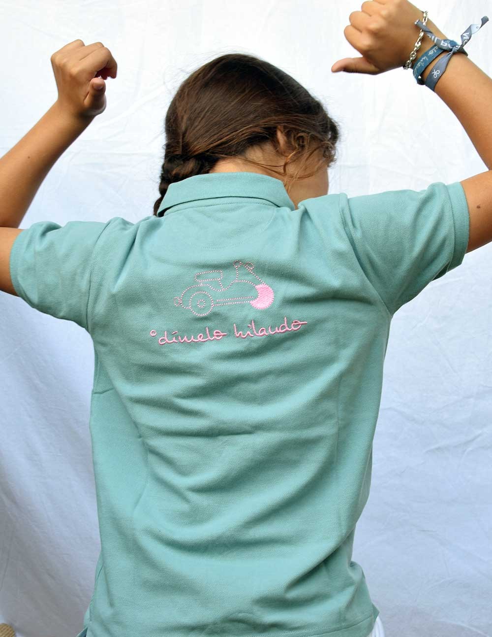Polo verde agua Dimelo Hilando de la talla 2 a la 16 – Dímelo Hilando