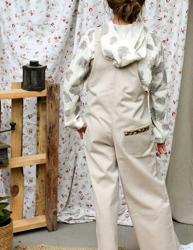 Peto beige sarga jean