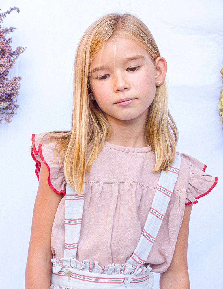Blusa alas rativor rosa empolvado