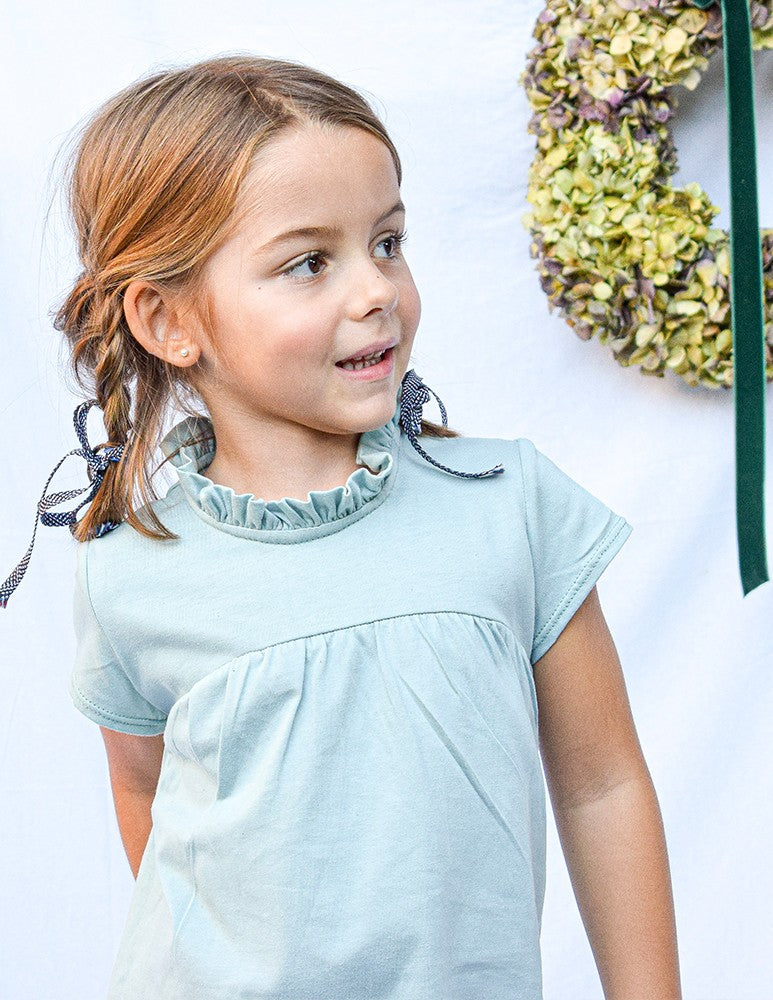 Camiseta safari lisa agua