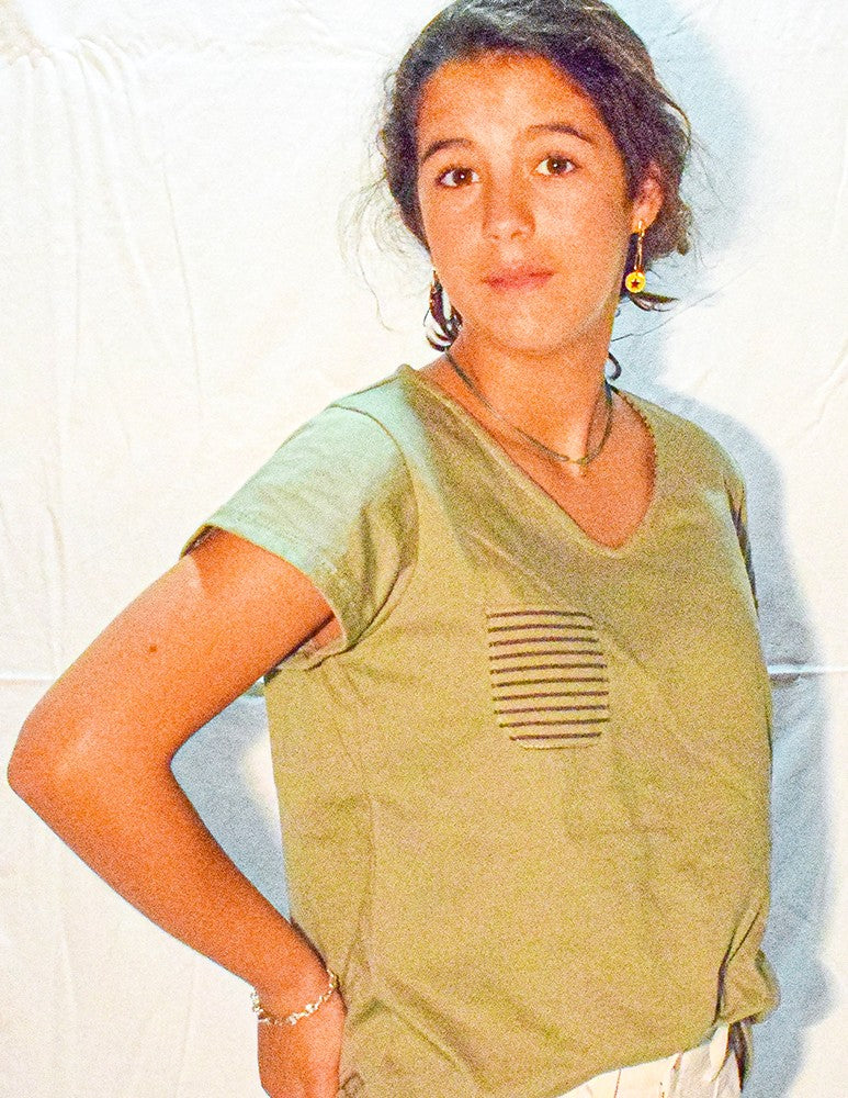 Camiseta safari lisa militar
