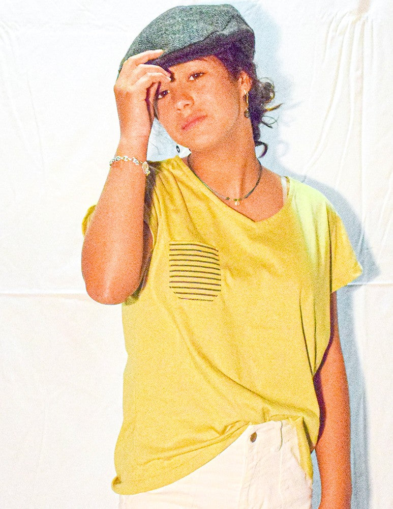 Camiseta safari lisa caqui