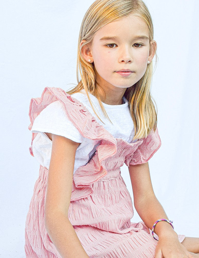 Blusa junior canesu white boble bordado