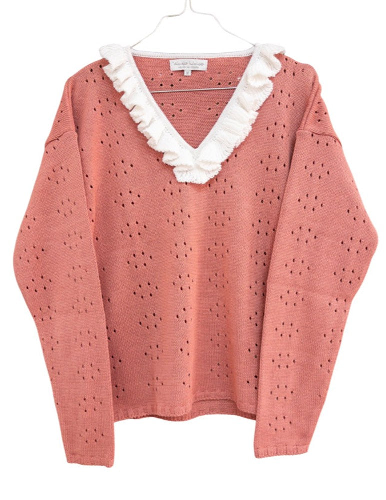 Jersey Simoneta coral empolvado