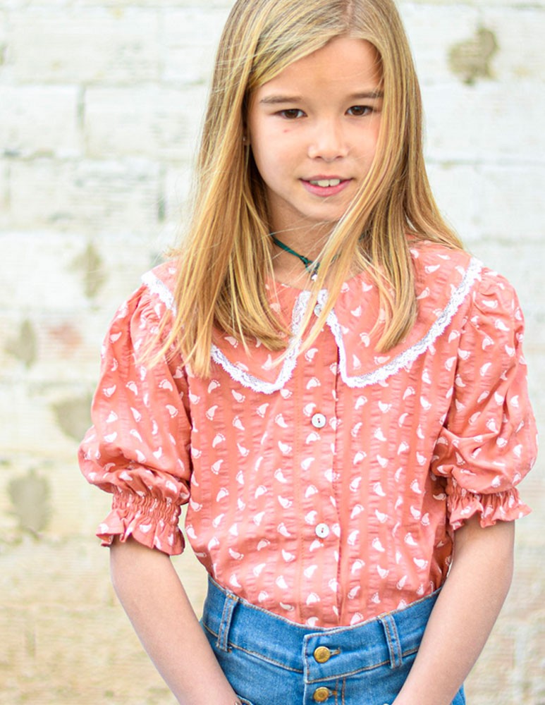 Blusa camino coral empolvado