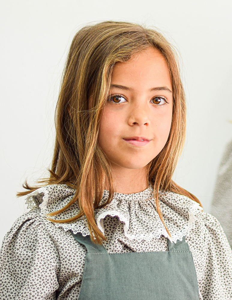 Blusa print junior gris