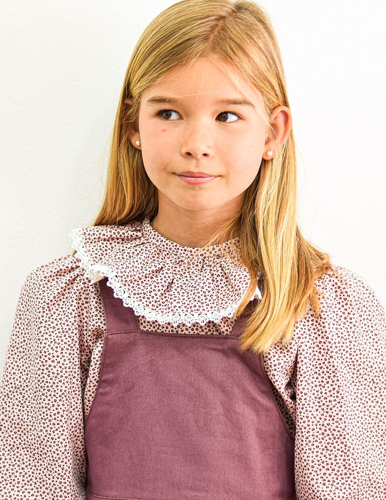 Blusa print  junior rosa