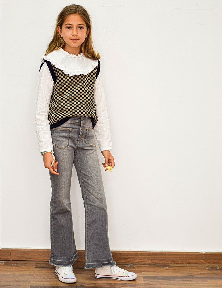 Pantalon vaquero gris