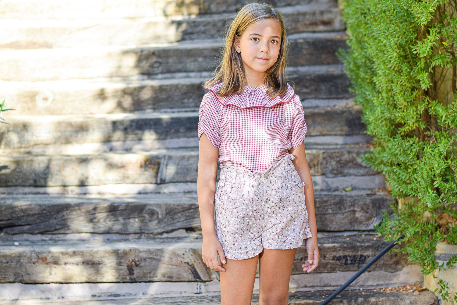 Pink chiffon shorts