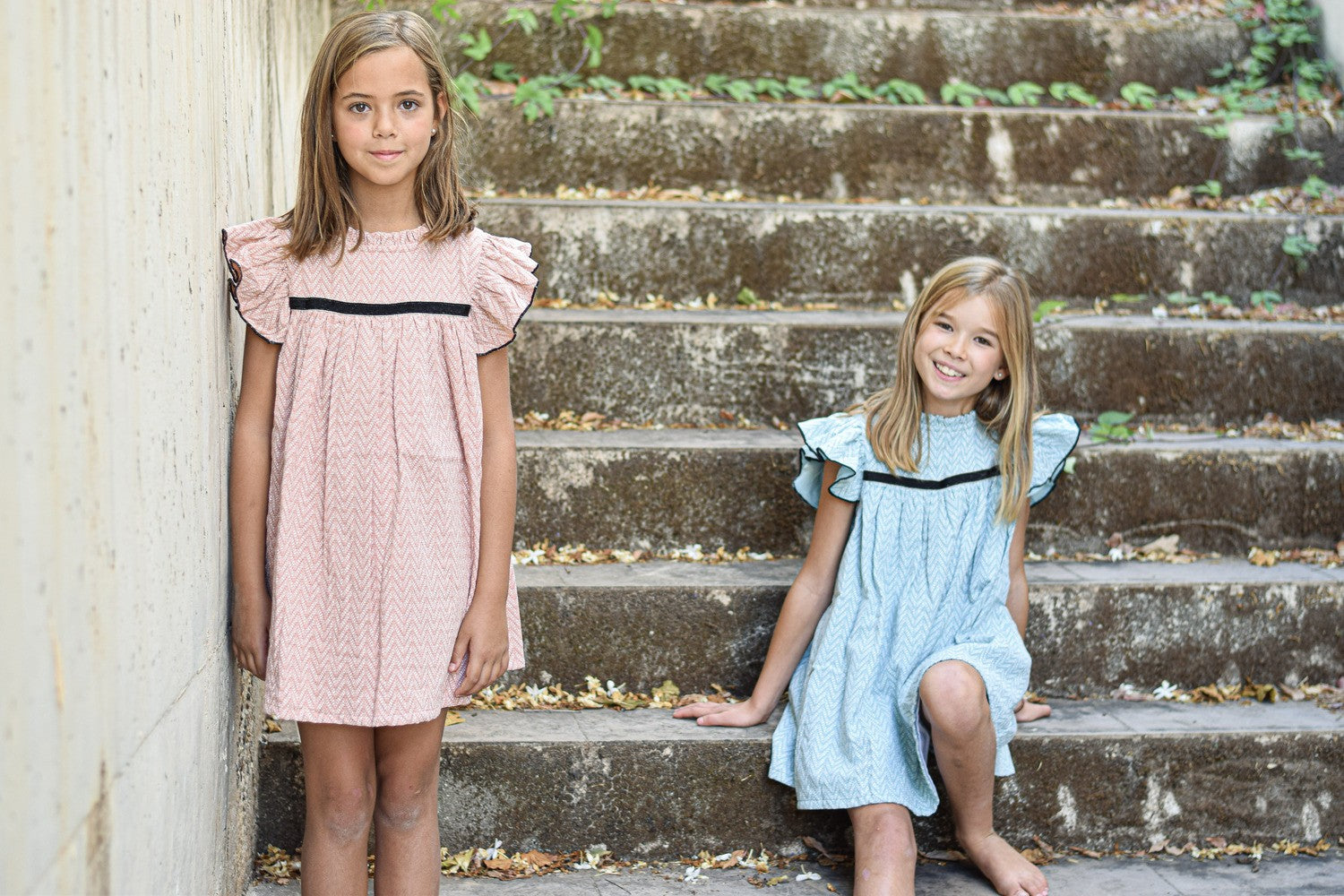 Robe zigzag rose