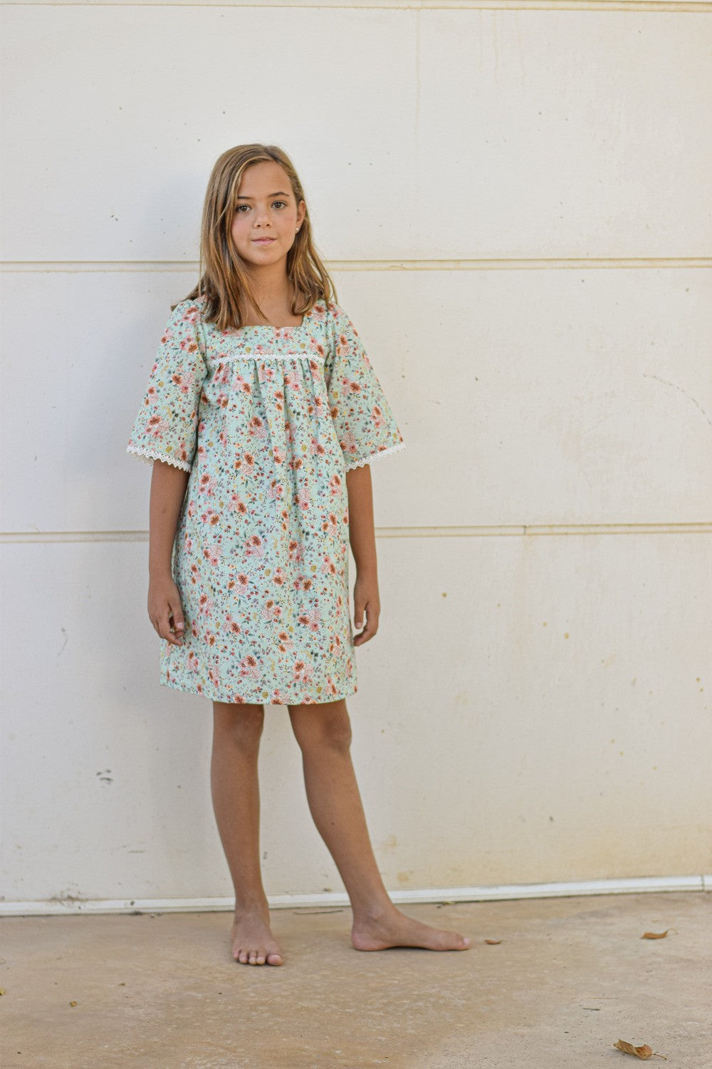 Vestido flores agua