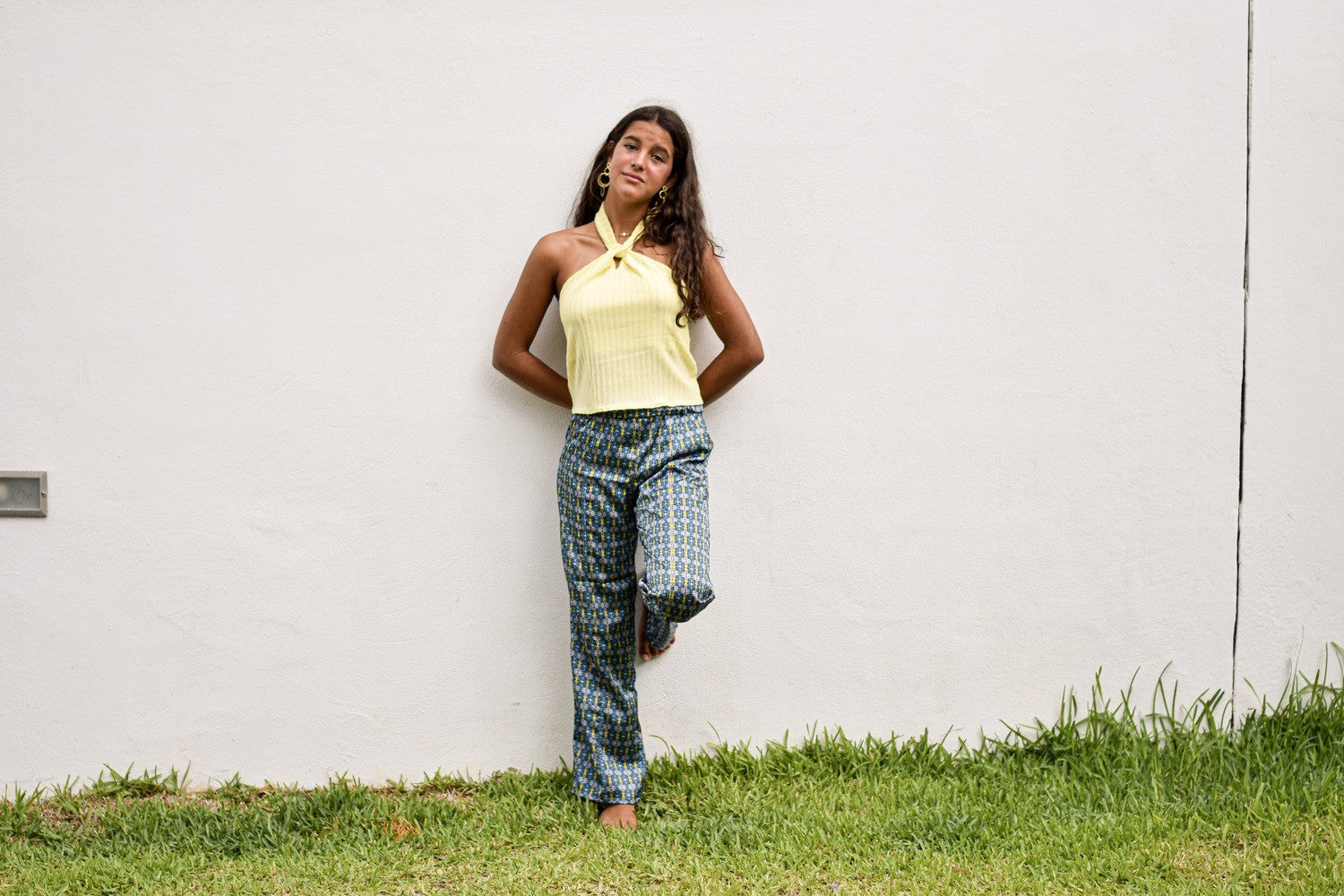 Pantalón safari mostaza