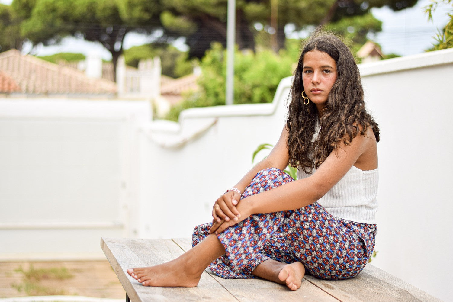 Blue safari trousers