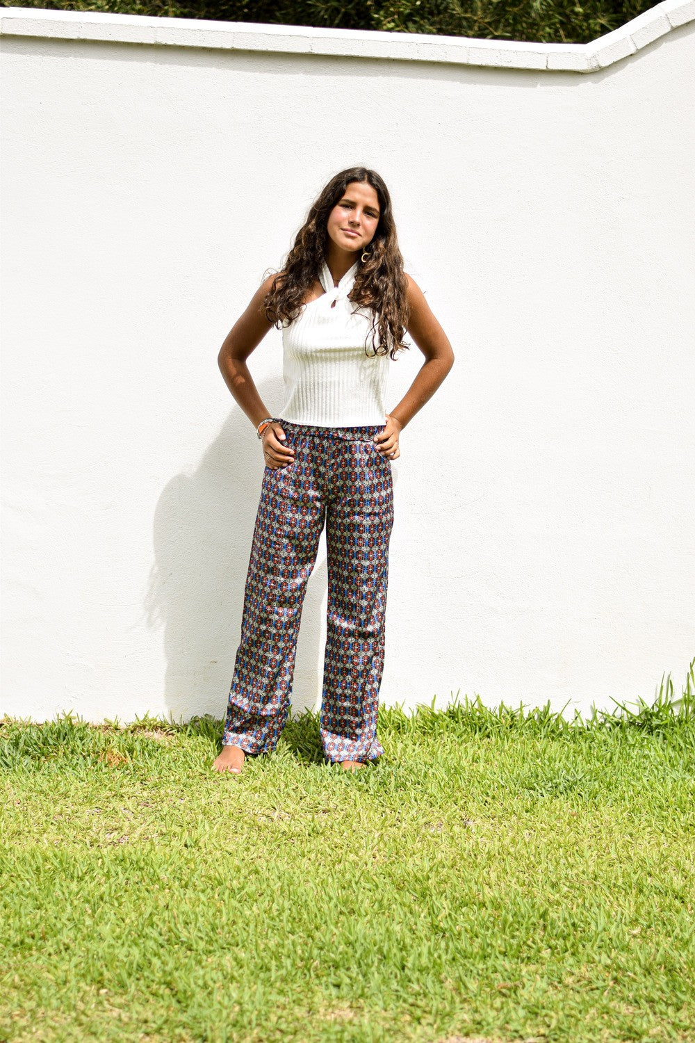 Blue safari trousers