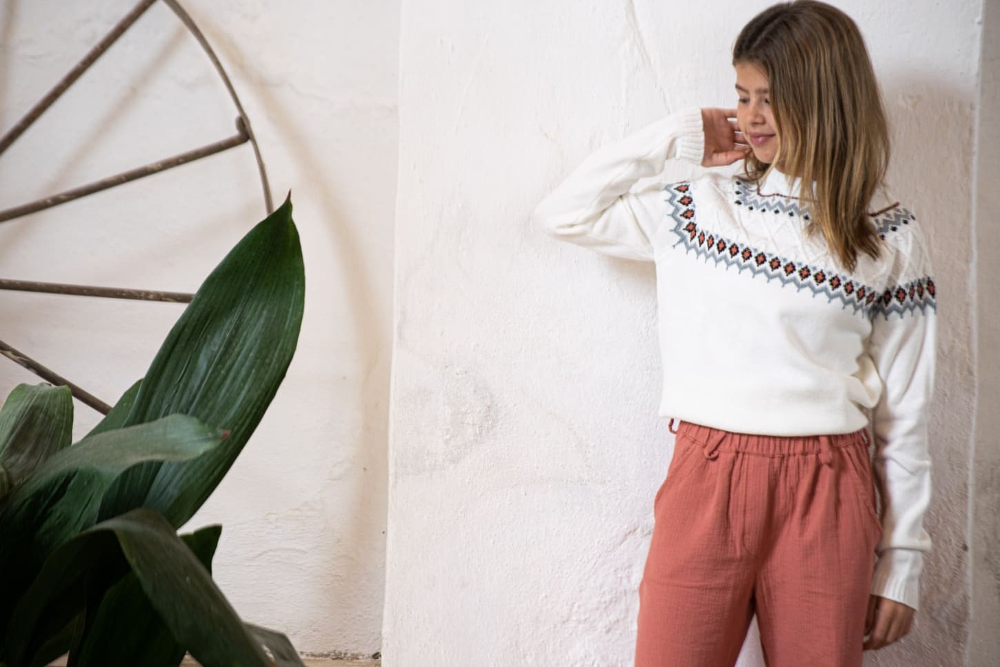 Pantalon Liso Teja
