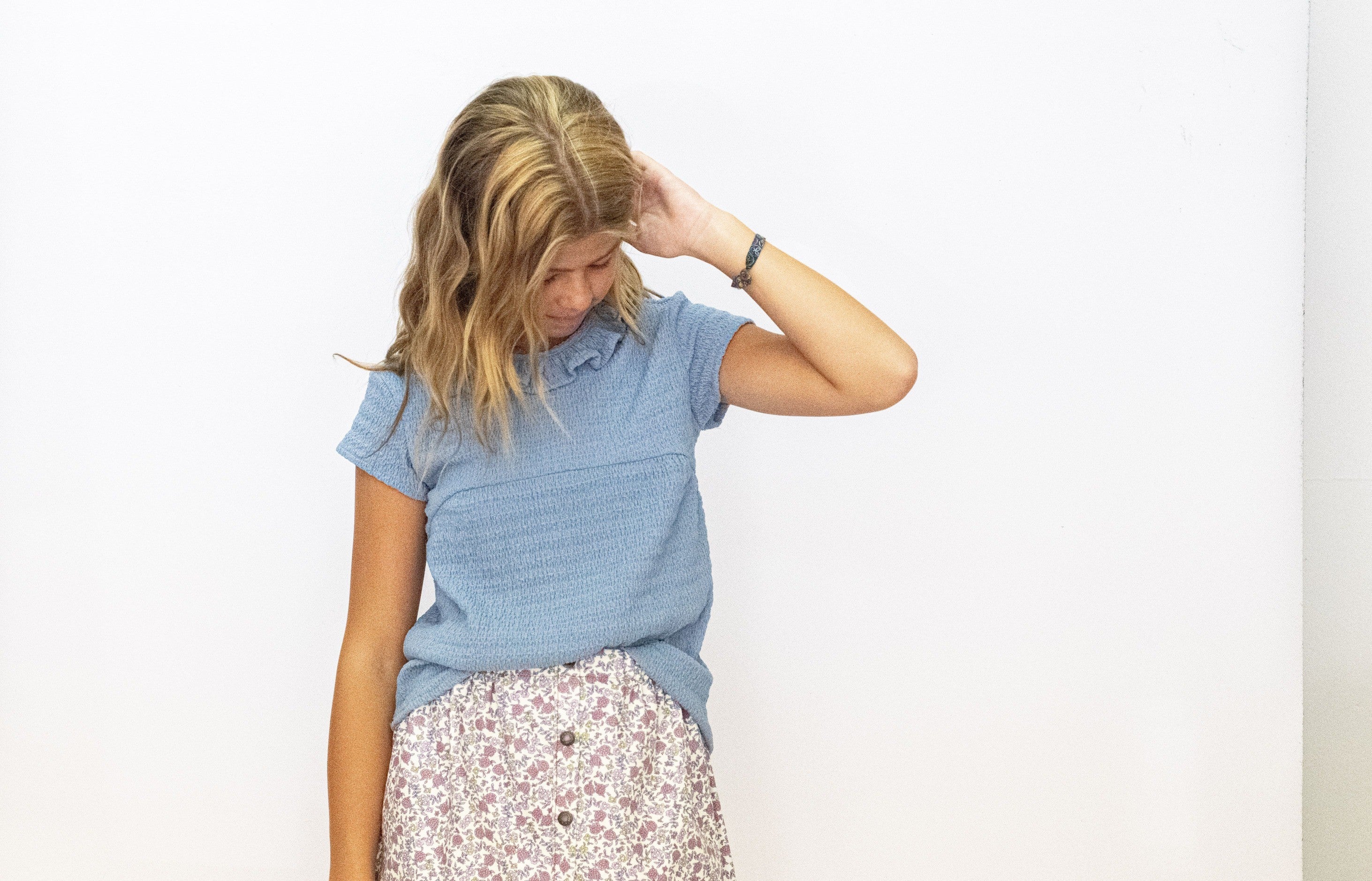 BLUSA PUNTO AZUL