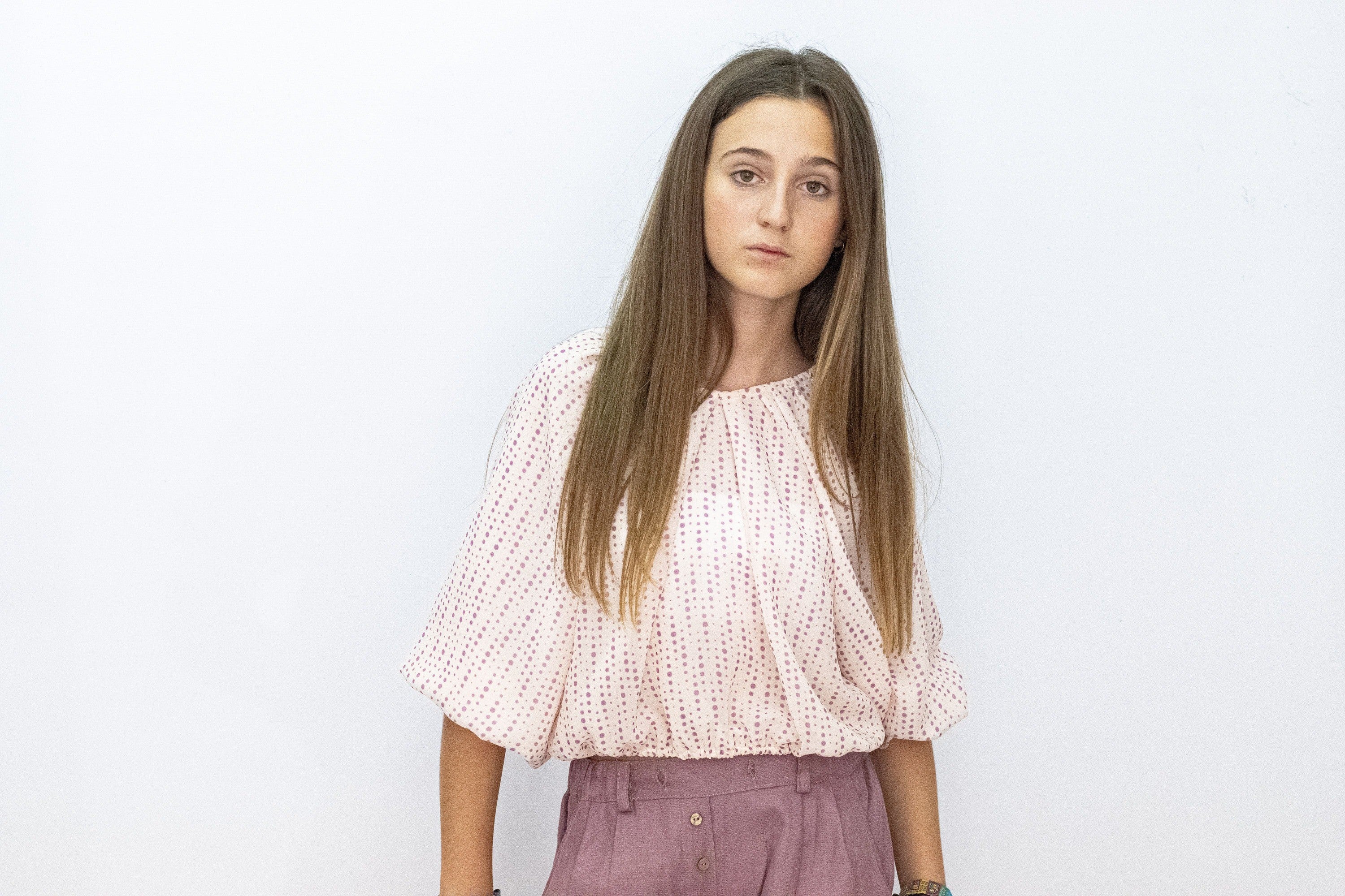 PANTALON LINO LISO ROSA