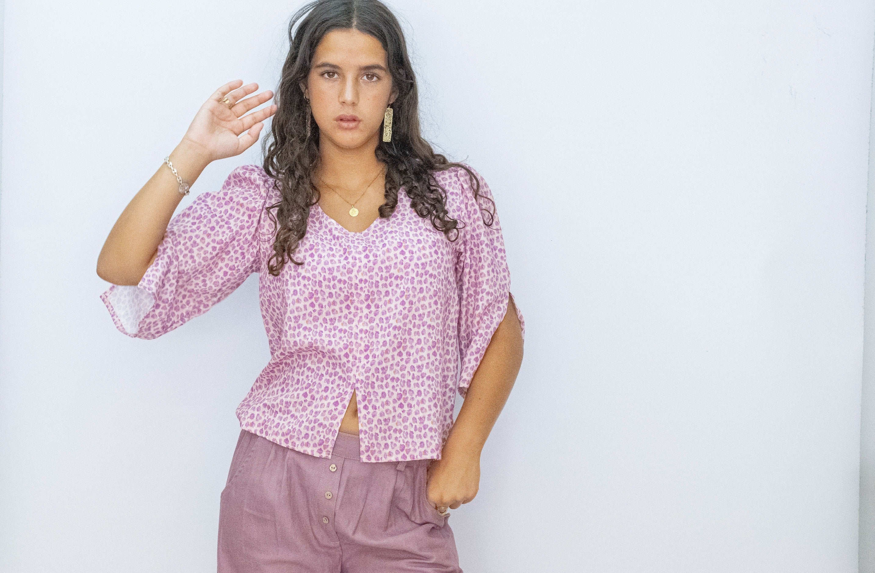 TOP PRINT ROSA