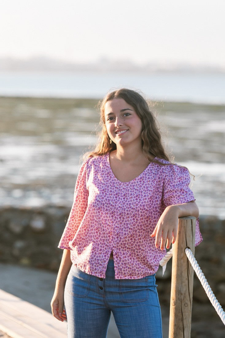 TOP PRINT ROSA