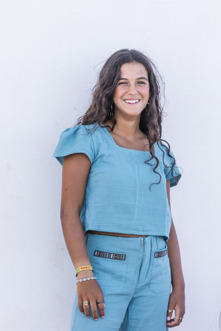 PANTALON AZTECA AZUL