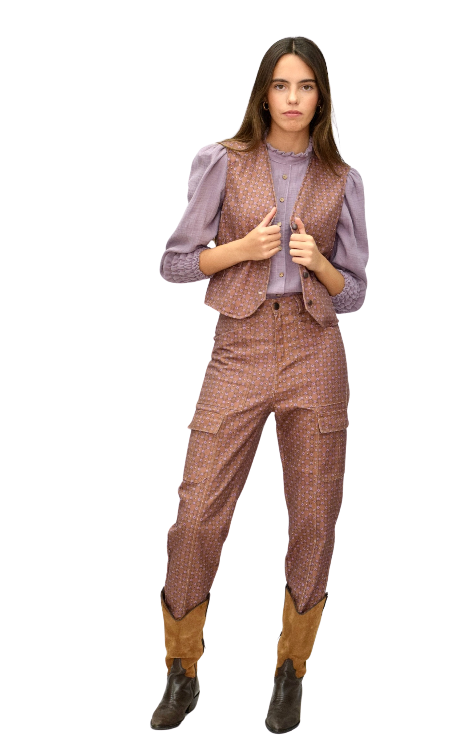 Vaquero Geo Jean lila Chica/Mujer