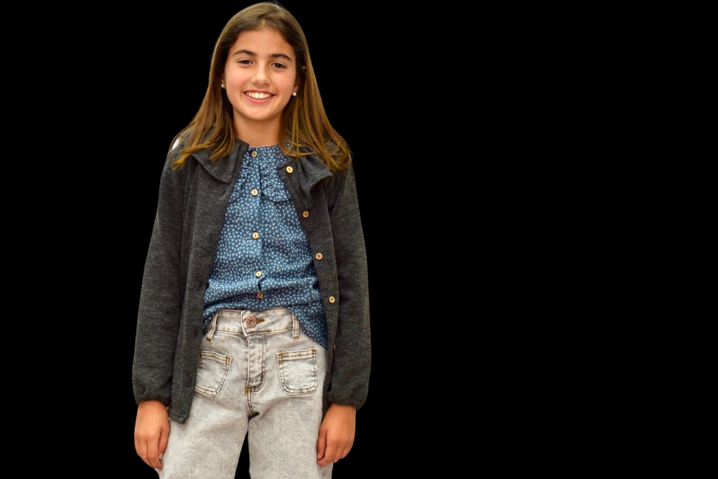 Jersey Volantón Twin color petróleo Niña/Teen