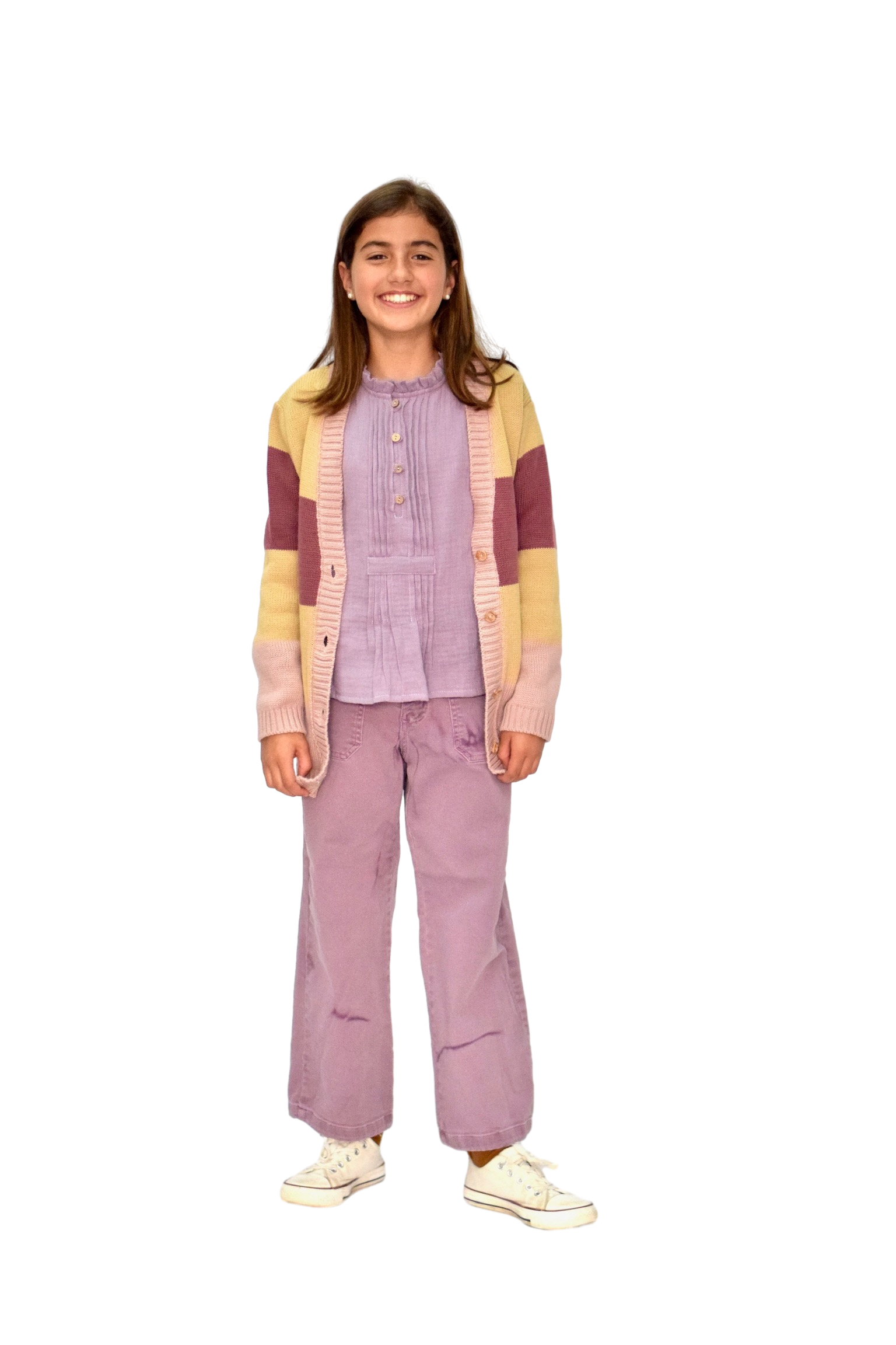 Chaqueta Tricolor rosa-mostaza Niña/Teen