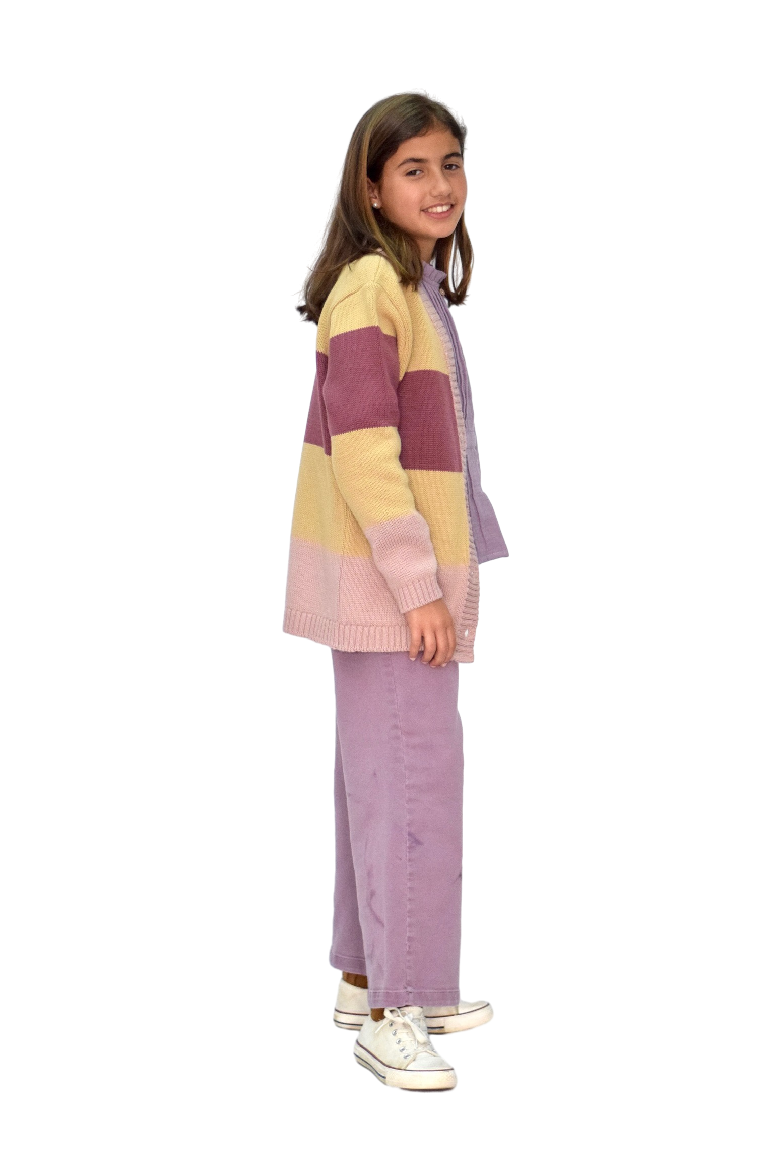 Chaqueta Tricolor rosa-mostaza Niña/Teen