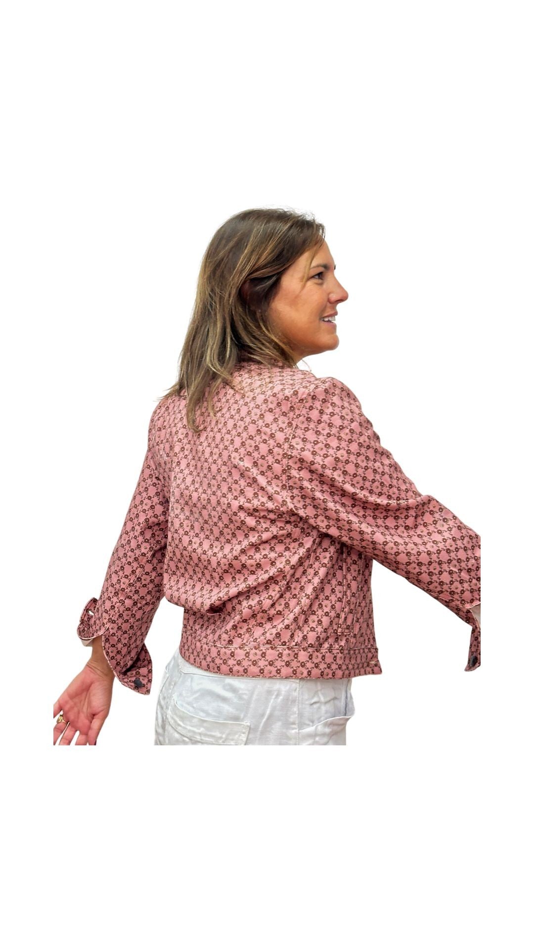Chaqueta Geo rosa Chica/Mujer